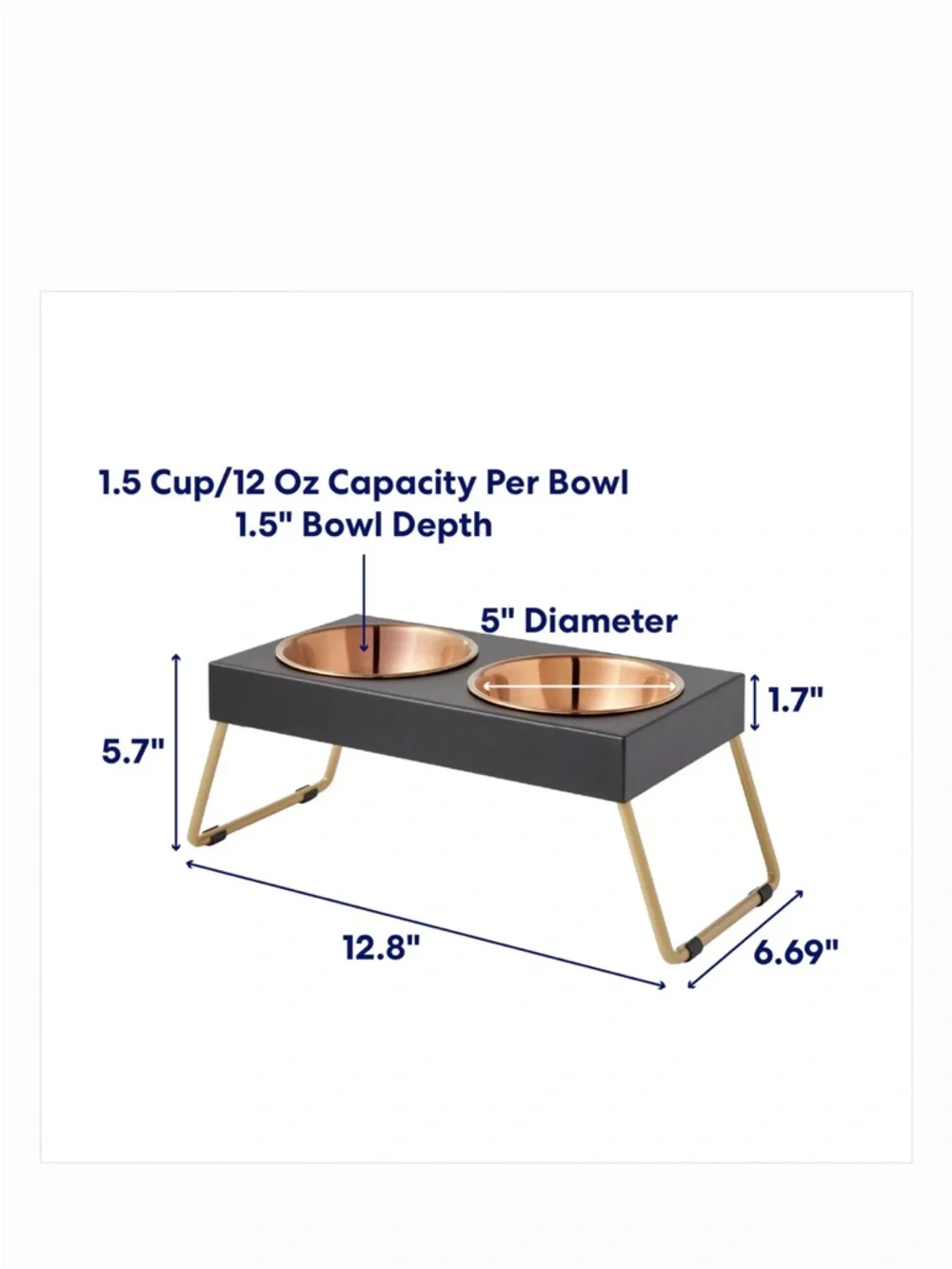 Elevated Foldable Pet Bowls